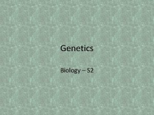 Genetics Biology S 2 Introduction video http viewpure