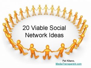 20 Viable Social Network Ideas Pat Kitano Media