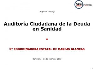 Grupo de Trabajo Auditora Ciudadana de la Deuda