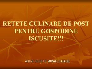 RETETE CULINARE DE POST PENTRU GOSPODINE ISCUSITE 40