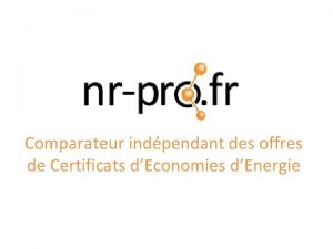 Comparateur indpendant des offres de Certificats dEconomies dEnergie