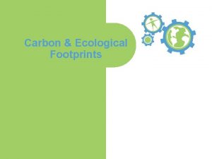 Carbon Ecological Footprints Do Now List the various