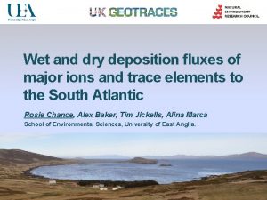 Wet and dry deposition fluxes of major ions