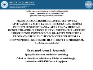 Fizike osnove elektroterapije i elektrodijagnostike Modul D Diplomirani