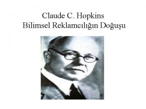 Claude C Hopkins Bilimsel Reklamcln Douu Claude C