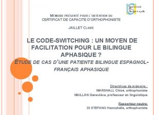 MMOIRE PRSENT POUR LOBTENTION DU CERTIFICAT DE CAPACITE