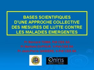 BASES SCIENTIFIQUES DUNE APPROCHE COLLECTIVE DES MESURES DE