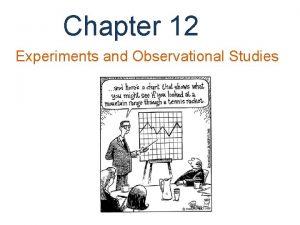 Chapter 12 Experiments and Observational Studies Observational Studies