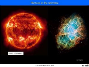 Photons in the universe HansJrgen Wollersheim 2020 Photons
