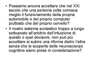 Possiamo ancora accettare che nel XXI secolo che