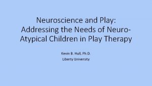 Neuroscience and Play Addressing the Needs of Neuro