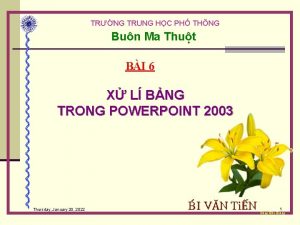 TRNG TRUNG HC PH THNG Bun Ma Thut