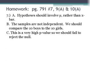 Homework pg 791 7 9A 10A 7 A