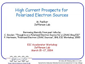 High Current Prospects for Polarized Electron Sources M