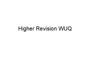 Higher Revision WUQ 1 Find Equation of tangent