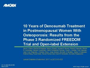 10 Years of Denosumab Treatment in Postmenopausal Women