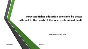 How can higher education programs be better attuned