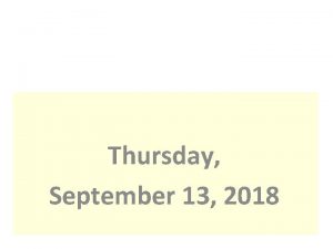 Thursday September 13 2018 Cafeteria Menu Breakfast is