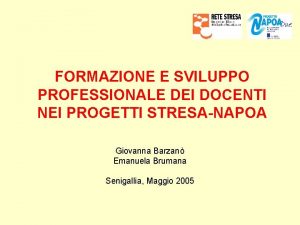 FORMAZIONE E SVILUPPO PROFESSIONALE DEI DOCENTI NEI PROGETTI