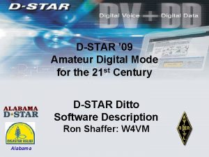 DSTAR 09 Amateur Digital Mode for the 21