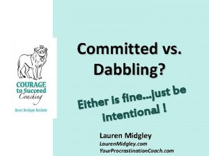 Committed vs Dabbling e b t s u