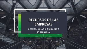 RECURSOS DE LAS EMPRESAS DANIZA COLLAO GONZALEZ 3