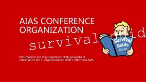 AIAS CONFERENCE ORGANIZATION d i u g l