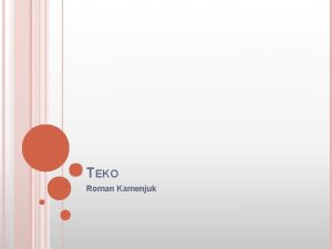 TEKO Roman Kamenjuk TEKO 20 01 2022 Kooli