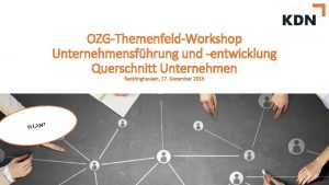 OZGThemenfeldWorkshop Unternehmensfhrung und entwicklung Querschnitt Unternehmen Recklinghausen 17