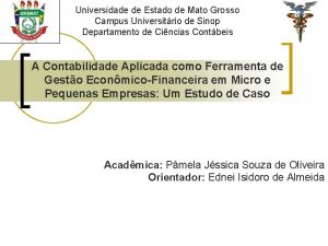 Universidade de Estado de Mato Grosso Campus Universitrio