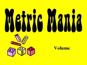 Volume English vs Metric Units Which is larger