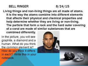 BELL RINGER 82415 Living things and nonliving things