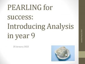 20 January 2022 Jonathan Peel JLS 2015 PEARLING