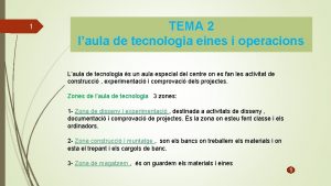 1 TEMA 2 laula de tecnologia eines i