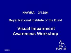 NAWRA 31204 Royal National Institute of the Blind