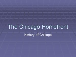 The Chicago Homefront History of Chicago Bell Ringer