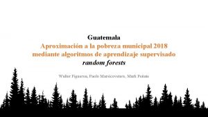 Guatemala Aproximacin a la pobreza municipal 2018 mediante