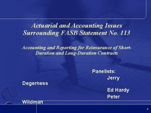 Actuarial and Accounting Issues Surrounding FASB Statement No