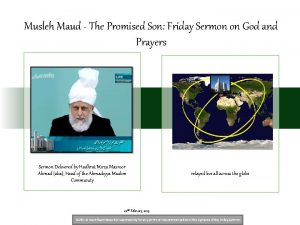 Musleh Maud The Promised Son Friday Sermon on