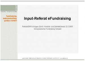 grsbox Fundraising strategisches Controlling fundraising webcontrolling grsbox Gmb