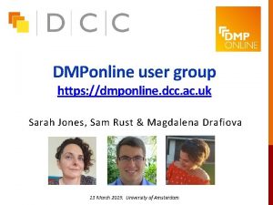 DMPonline user group https dmponline dcc ac uk