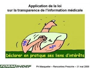 Application de la loi sur la transparence de