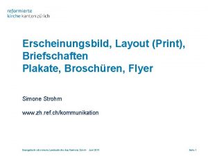 Erscheinungsbild Layout Print Briefschaften Plakate Broschren Flyer Simone