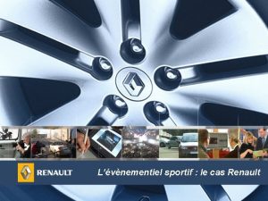 Lvnementiel sportif le cas Renault Sommaire Introduction Renault