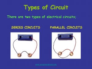 Types of Circuit There are two types of