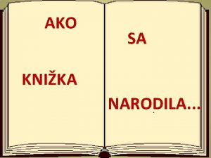 AKO SA KNIKA NARODILA KE MM PEKN KNIHU