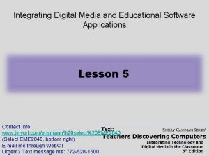 Integrating Teachers Digital Media Discovering and Educational Software