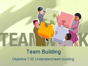 Team Building Objective 7 02 Understand team building
