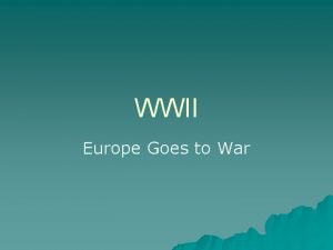 WWII Europe Goes to War u Hitler demanded