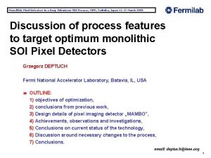 Monolithic Pixel Detectors in a Deep Submicron SOI